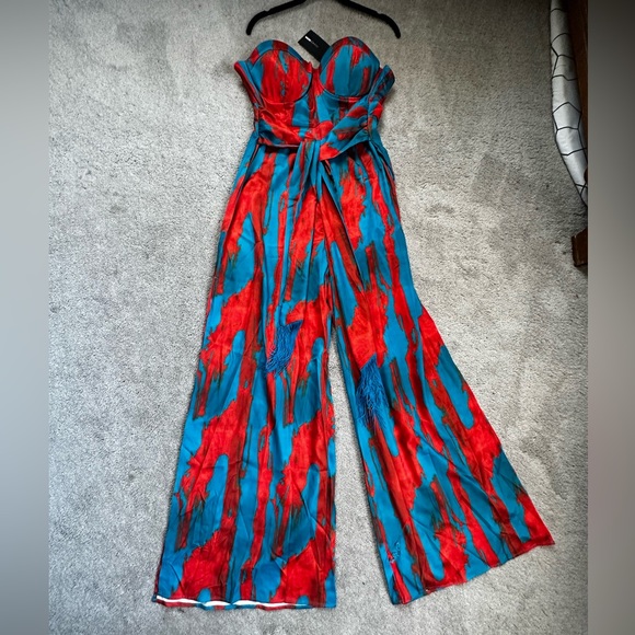 NWT Fashion Nova “brunch and bougie” jumpsuit.  Size XL - Picture 2 of 6